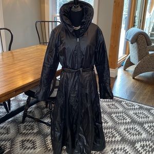 Entrata Trench Coat (fleece lined) Ladies Size 10 Midnight Black